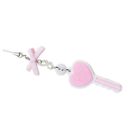 Colorful Resin Heart Key Keychain Phone Lanyard Hangings Decoration for Women