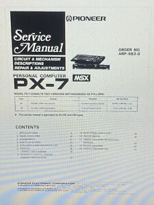 Pioneer Px-7 Msx Personal Computer Service Manual Digital