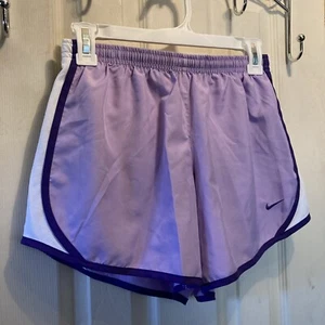 Nike 5” Inseam Dri Fit Running Shorts Purple SZ XL UPC 091206425537 GIRLS - Picture 1 of 14