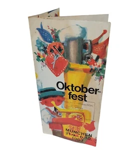 Vintage 1963 München Germany Oktoberfest Reiseprospekt 60er Bayerisches Natlfest - Bild 1 von 9