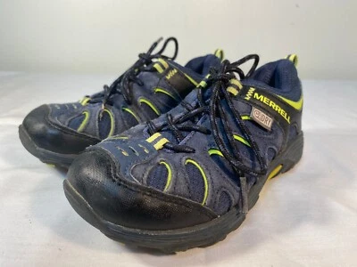 Merrell Camaleón Zapatos de Senderismo Jóvenes Niños Cuero Azul Impermeable - EE. UU. 11 Foto 1 de 4