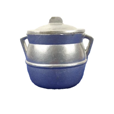 RWP Wilton Pewter Crest Stamped 4 英寸罐罐罐 + 盖 + 手柄完整 — 第 1/4 张图片