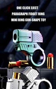Anti Stress Gun Fidget Ring Spinner mit 3 Hülsen 20 Patronen und Schussfunktion - Bild 1 von 9