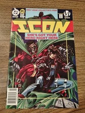 ICON #1 (DC MILESTONE 1993) 1ST. APPEARANCE/STATIC PREVIEW  NEWSSTAND VARIANT