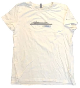 EUC Compagnie du Ponant Cruise Yachting Women's White T-Shirt, XL - Chinese - Picture 1 of 8