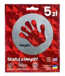 SIM CARD HEYAH (T-Mobile) Poland Karta SIm PL Polska - Zdjęcie 1 z 1