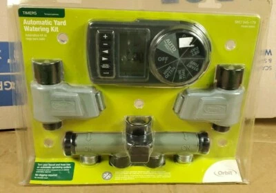 Orbit Complete Automatic Digital Timer Yard Watering Kit Model 56041 New in Box - Image 1 of 4