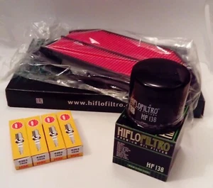 Service Kit For SUZUKI GSXR1000 (2001 to 2004) Filters and 4 x NGK Spark Plugs - Bild 1 von 6