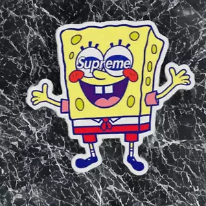 Supreme Spongebob Decalcomania Skateboard Laptop Decorazione Auto - Foto 1 di 2