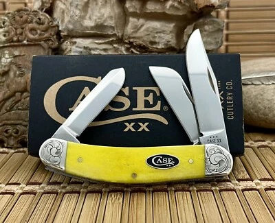 Canivete Case XX EUA lindo personalizado osso amarelo rolado AAA+++ Sowbelly - Imagem 1 de 4