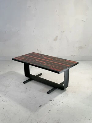 1950 VALLAURIS TABLE BASSE MODERNISTE BRUTALIST RECONSTRUCTION Capron Cloutier - Photo 1/4
