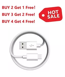 For Samsung Galaxy A10e A20 A50 10Ft Fast Charger Type C Charging Cable White - Picture 1 of 5