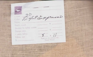 30 ct Cross Stitch Linen Fabric Light Expresso Brown 11x8" Twisted Threads - Picture 1 of 2