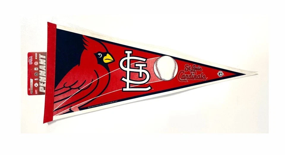 ST. LOUIS CARDINALS MLB LICENSED CLASSIC 30"X12" FELT PENNANT FREE SHIPPING - Image 1 of 1