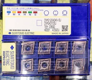10pcs Sumitomo Carbide Inserts CNMG120404N-SU AC520U New - Picture 1 of 1