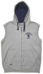 Lonsdale London Sleeveless Hoodie Men's Gray Full Zip Hoodie Size XXL Polyester - Picture 1 of 7