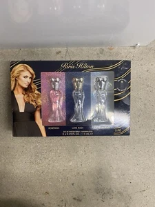 Paris Hilton Ladies Fragrance Gift Set-Rose Rush-Luxe Rush-Platinum Rush 3x.25oz - Picture 1 of 3