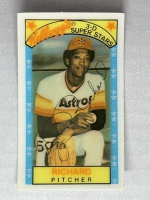 J.R. Richard 1979 Kellogg's 3-D Super Stars #19b Houston Astros - Image 1 of 2