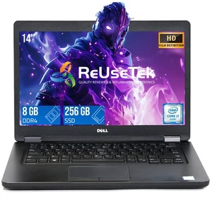Dell Latitude 5480 14.0" HD Intel Core i7-6600U 8GB RAM 256GB SSD GeForce 930MX - Picture 1 of 17