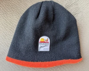 Pheasants Forever Reversible Orange Black Beanie Knit Stocking Cap - Picture 1 of 5