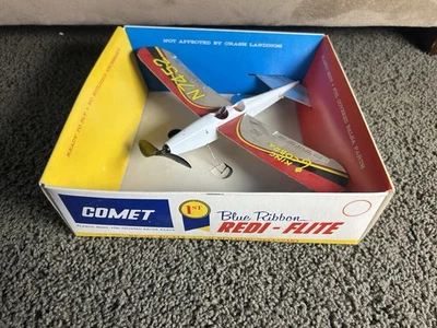 COMET REDI-FLITE Model Plane 1960s 1970s Rubber Band Toy BOXED RARE *Issues* - Image 1 of 4