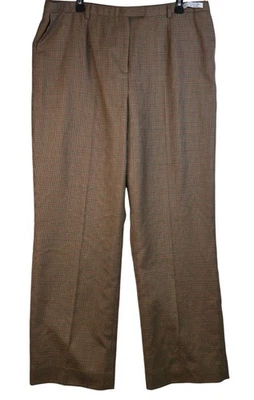 Pendleton 90s 18 Pantalones de Lana A Medida Pierna Ancha Plisados Tiro Alto De Colección Foto 1 de 4