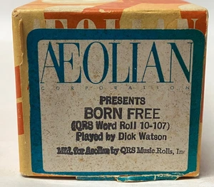 Äolian Player Piano Word Roll Born Free (Org. QRS 10-107) - Bild 1 von 4