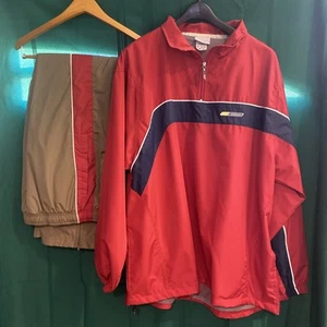 90’s Vtg Reebok Sports Tracksuit Men’s Size X Large Red Blue Gray Windbreaker XL - Picture 1 of 7
