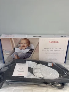 BabyBjorn Babywippe Balance Soft dunkelgrau/hellgrau - Bild 1 von 12