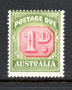 Australia 1946/57 1d carmine and green Postage Due SG D120 mounted mint - Picture 1 of 2