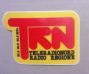 VECCHIO ADESIVO Sticker Autocollant Aufkleber Pegatina TRN RADIO cm 12 x 8 - Foto 1 di 1
