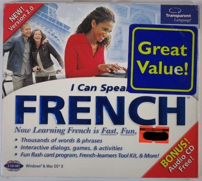 Software PC I Can Speak French Version 2.0 NEW SEALED Jewel - Image 1 of 2
