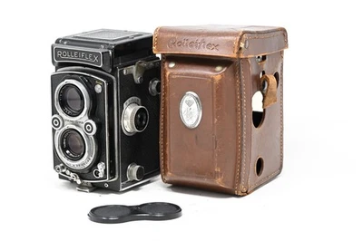 Câmera TLR Rolleiflex 3.5a formato médio com Zeiss-Opton Tessar 75mm F/3.5 #B55 - Imagem 1 de 4