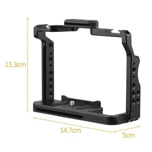 Kamerakäfig Aluminiumlegierung Käfig Cold Shoe Halterungen 1/4 Zoll Gewinde für Sony A7IV/ - Bild 1 von 8