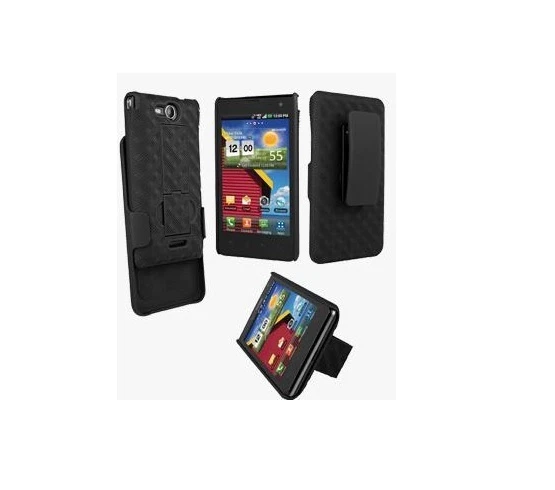 Verizon OEM Shell Holster Combo Case W/ Swivel Clip For LG Lucid VS840 VS-840 - Image 1 of 1