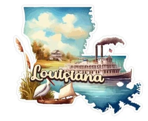 Louisiana Sticker Stickers A246 - Picture 1 of 1