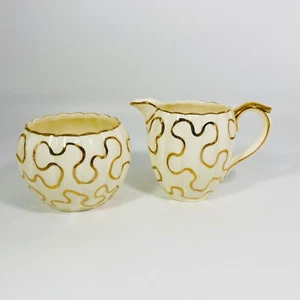 RARE !!  Gibsons Numbered Staffordshire England  Creamer Open Sugar Bowl Set - Picture 1 of 9