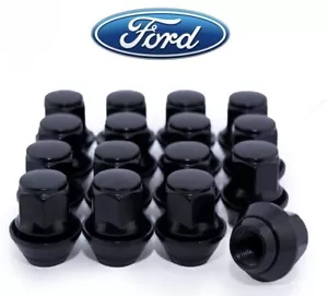 16 X FORD RADMUTTERN schwarz LEGIERUNG FIESTA MK5 MK6 MK7 MK8 M12 X 1,5 19 MM OEM-STIL - Bild 1 von 4