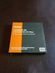 Rollei 72mm 0.8 Nano MC UV Filter Camera Lens NIP Ultra Slim Glass - Picture 1 of 2