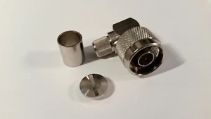 (2 pcs) Right Angle N Type Plug Connector for RG8 - Picture 1 of 1