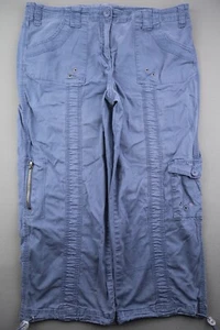 Pantalones Capri 2016 estilo y carga de altura media elásticos azules talla 12 (33x21) - Imagen 1 de 8