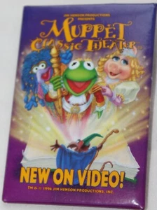 Jim Henson Muppet Clásico Teatro Película Video Promo Prendedor Botones Traseros 1994 - Imagen 1 de 5