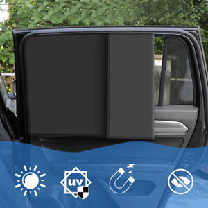 1x Magnetic Car Side Window Sun Shade Cover Visor Mesh Shield UV Block Protector
