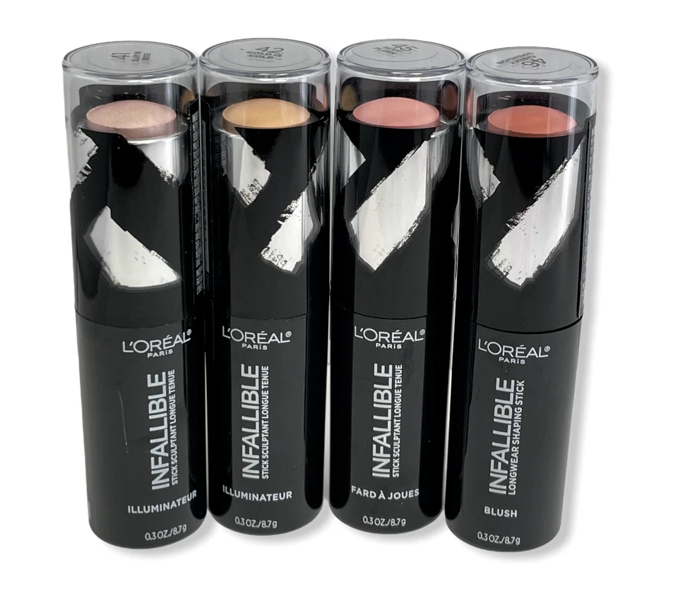 L'Oreal Infallible Longwear Shaping Stick Highlighter/Blush 0.3oz. New;You Pick! - Image 1 of 1
