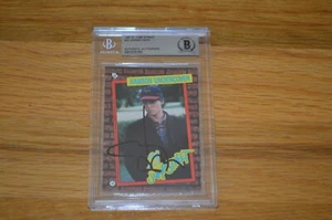 Johnny Depp Autographed 1987 Topps 21 Jump Street Trading Card ~BGS Encapsulated - Picture 1 of 6