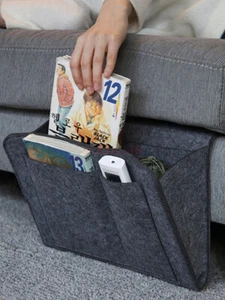 Bedside Felt Storage Sofa Hanging Organizer Book Phone Bag Pocket Remote Holder - Picture 1 of 17