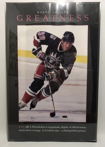 Wayne Gretzky "Greatness" New York Rangers Poster - Costacos Brothers 1997 Cover