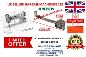 6CM BOBBIN WINDER JUKI LU-562&LU-563 WALKING FOOT INDUSTRIAL SEWING MACHINE PART - Picture 1 of 12