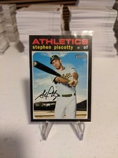 2020 Topps Heritage High Number Stephen Piscotty SP Oakland Athletics #421