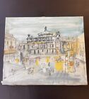 Signed CHARLES COBELLE French Modernist Canvas Painting, PARIS OPERA HOUSE